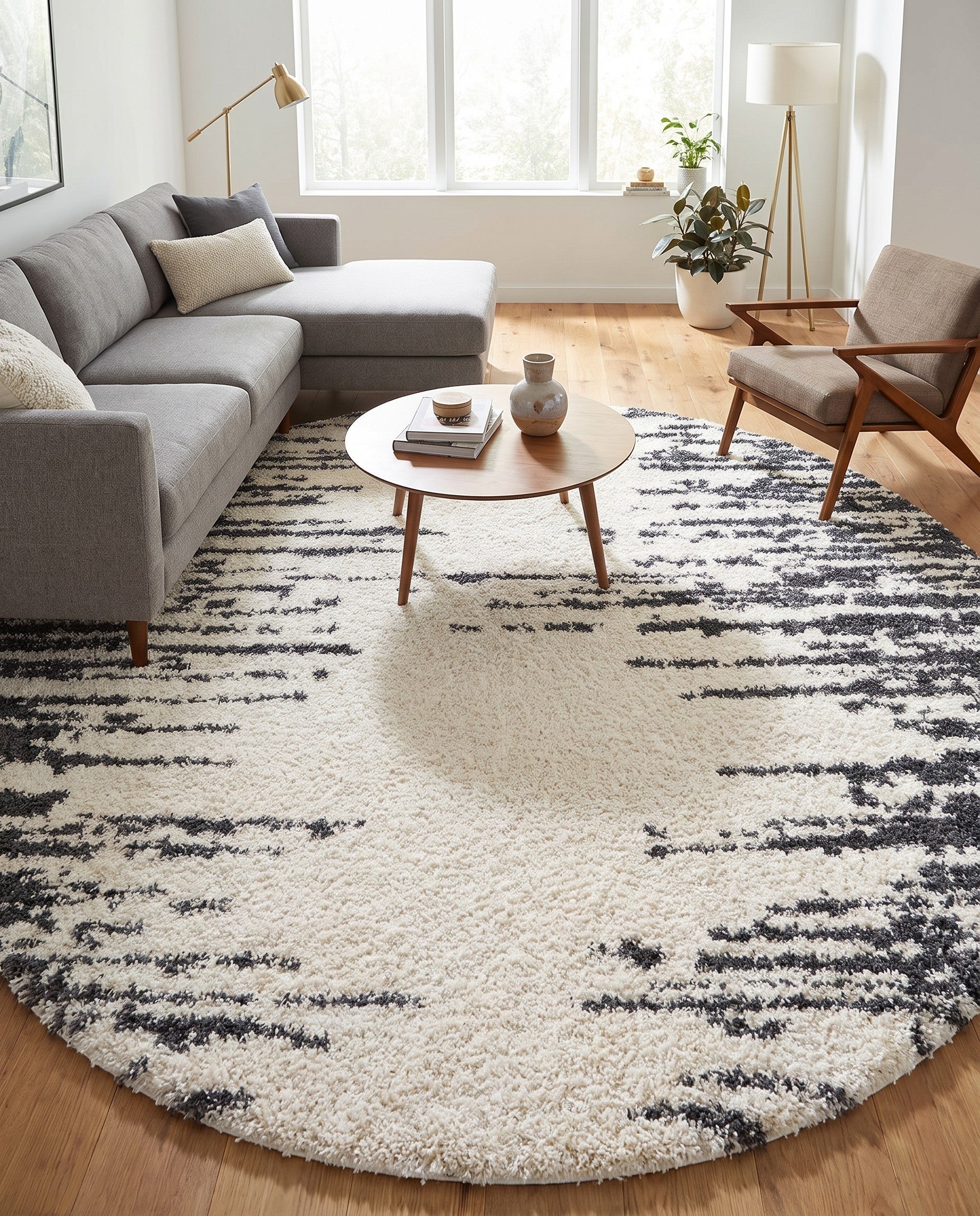 10' x 10' Serenity Shag Round Rug