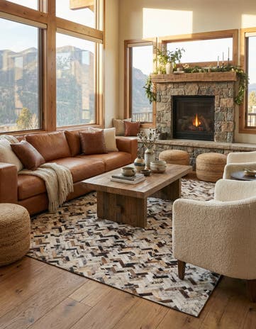 5' x 7' 9 Cowhide Rug