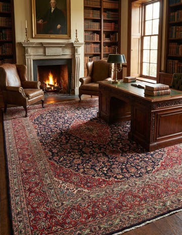 9' 4 x 12' 4 Mashad Wool Rug