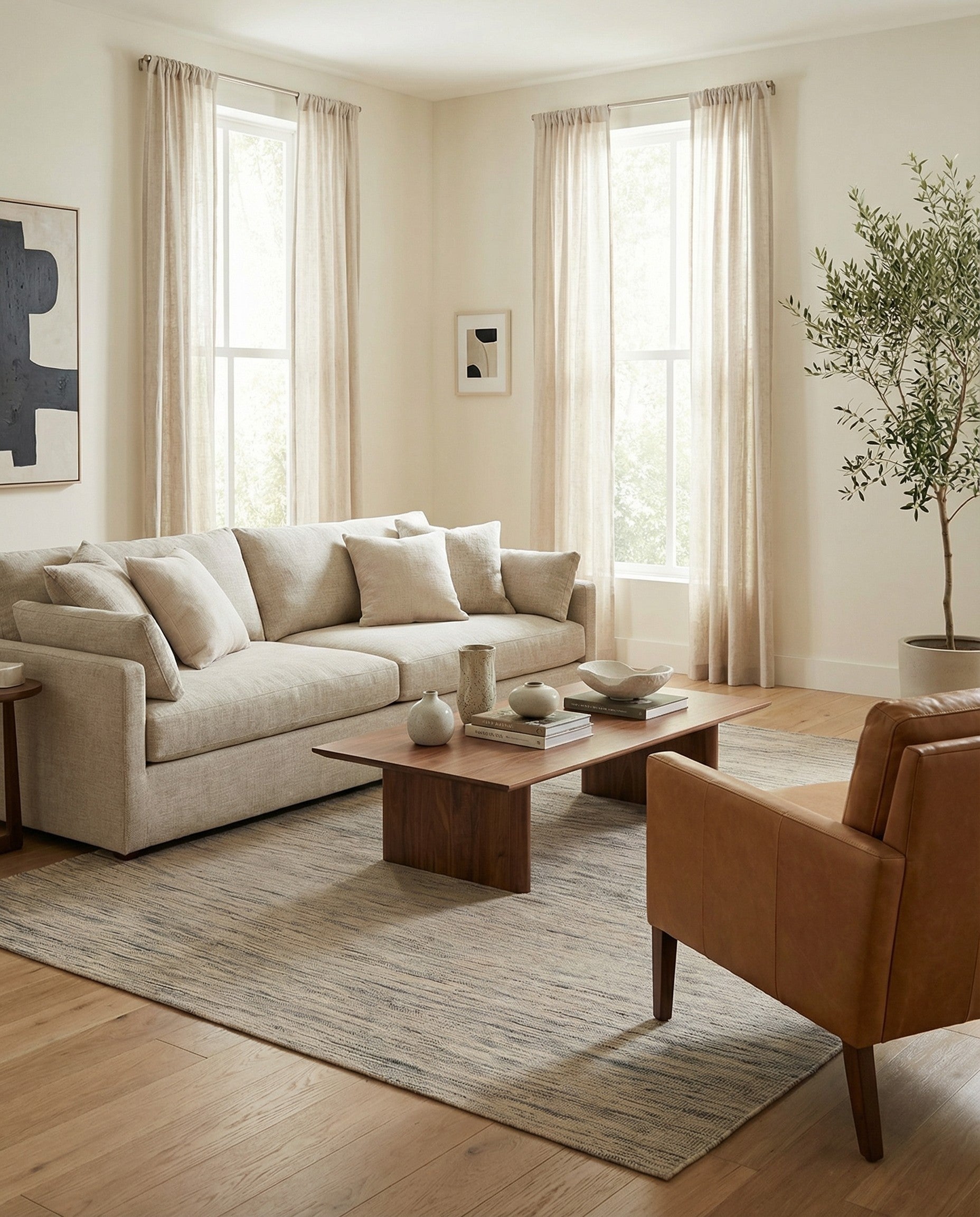  7' 5 x 9' 6  Hand Woven Kilim Modern Wool Rug