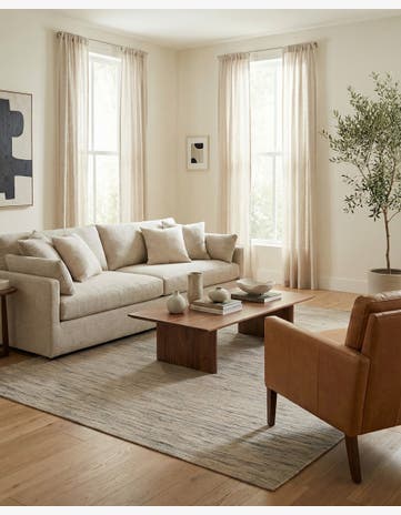 7' 5 x 9' 6 Hand Woven Kilim Modern Wool Rug