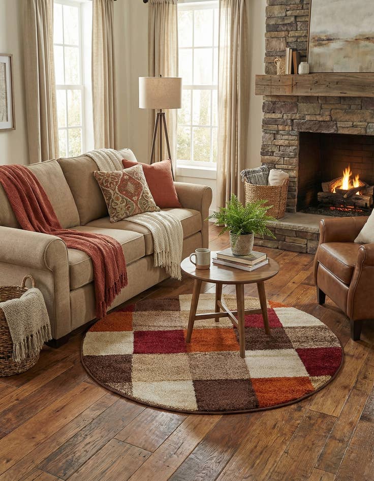 Detail image of 3' 3 x 3' 3 Harvest Round Rug