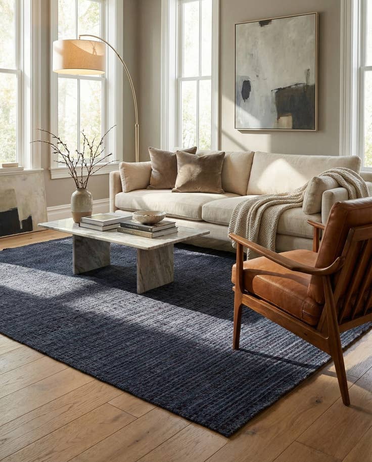 Detail image of 6' 4 x 9' 4 Hand Knotted Darya Wool Rug