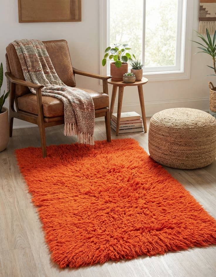 Detail image of 2' 2 x 4' 5  Hand Knotted Moroccan Wool Rug