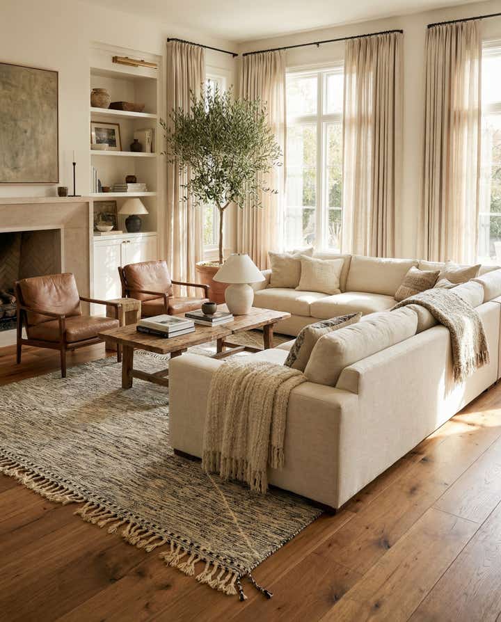 6' 8 x 12' 8 Hand Knotted Moroccan Wool Rug