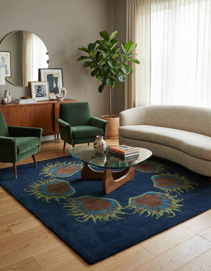 Detail image of 7' 5 x 7' 6 Luna Square Rug