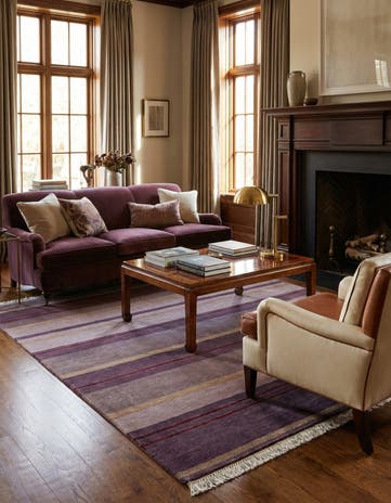 4' 11 x 6' 7 Hand Knotted Darya Wool Rug