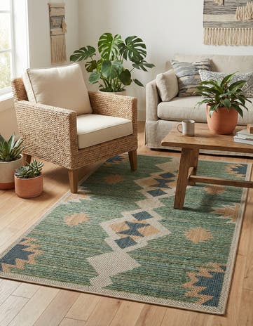 3' 1 x 5' 1 Easy-Clean Baja Indoor / Outdoor Rug