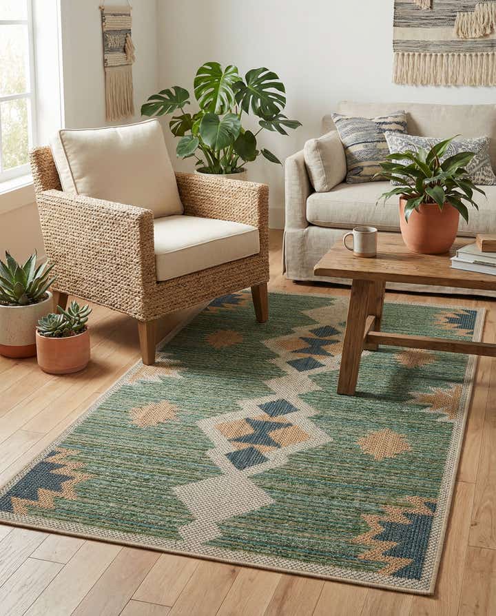 3' 1 x 5' 1 Easy-Clean Baja Indoor / Outdoor Rug