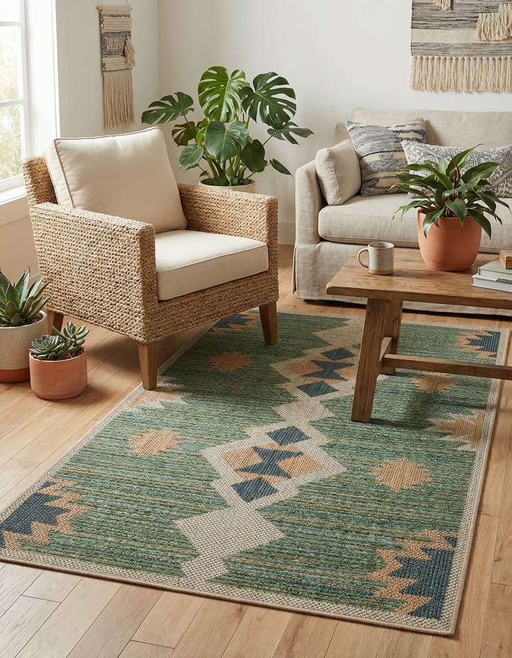 3' 1 x 5' 1 Easy-Clean Baja Indoor / Outdoor Rug