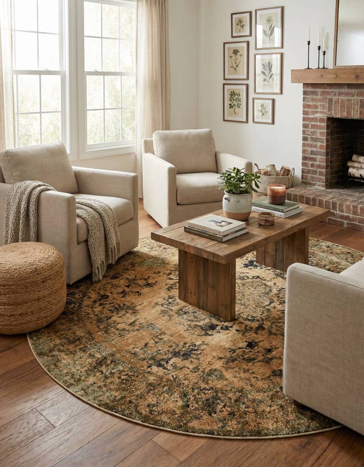 Detail image of  8' x 8' Charlestown Round Rug