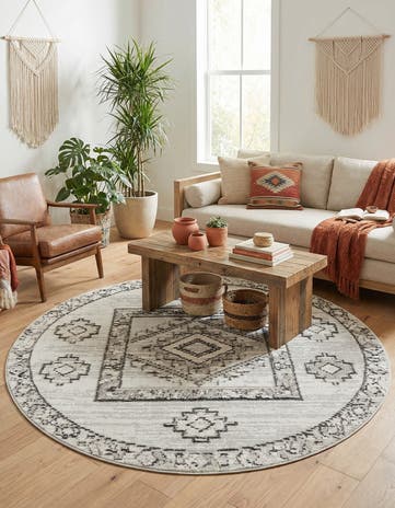 7' x 7' Cherokee Round Rug