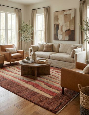 5' 5 x 7' 5 Hand Knotted Modern Ziegler Rug