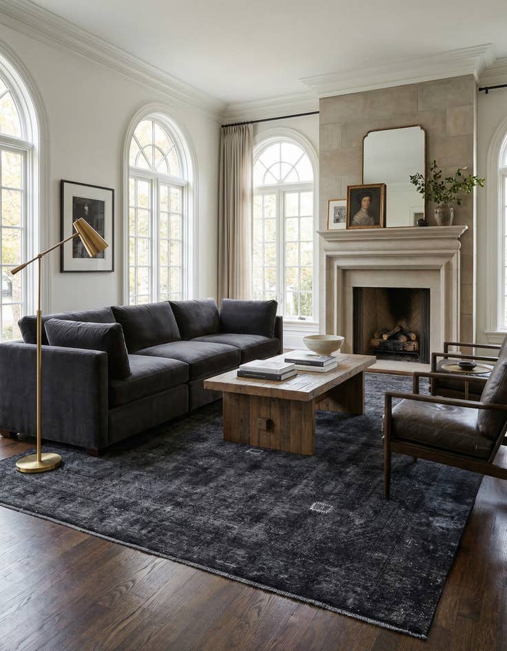 Detail image of 8' 10 x 12' 6  Hand Knotted Ultra Vintage Persian Wool Rug