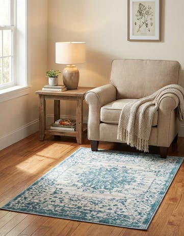 Light Blue Derbyshire Rug