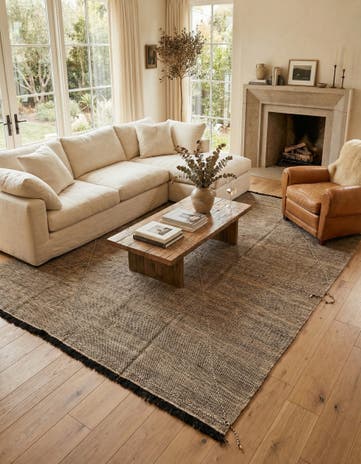 8' 8 x 9' 6 Hand Knotted Moroccan Wool Rug