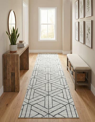 3' x 19' 8 Lattice Trellis Runner Rug
