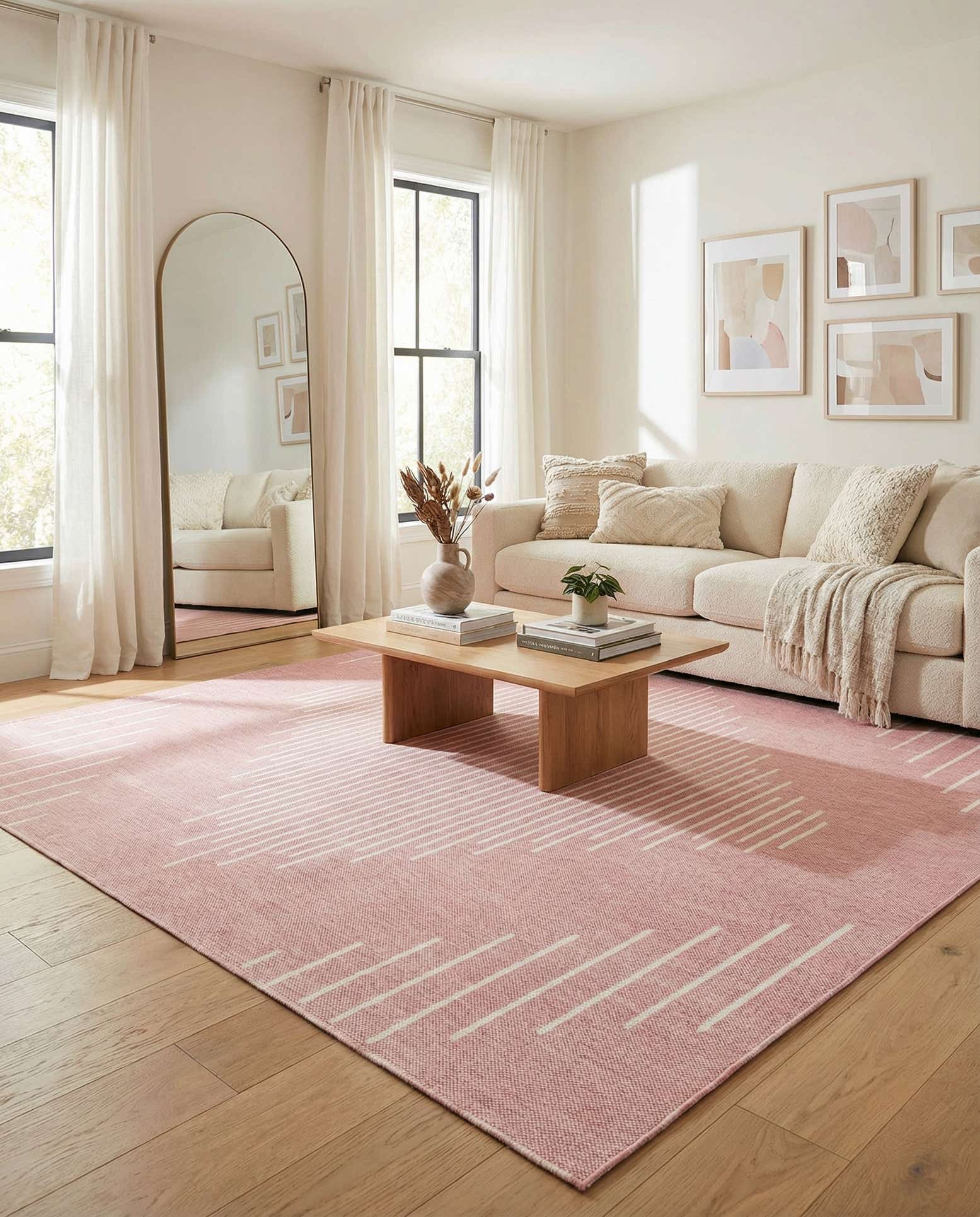 13' x 13' Easy-Clean Modern Indoor / Outdoor Square Rug