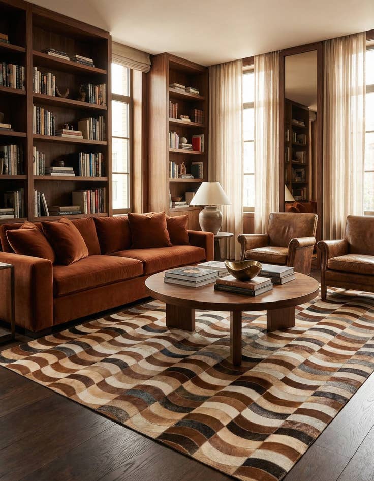 Detail image of 5' x 7' 8 Cowhide Rug