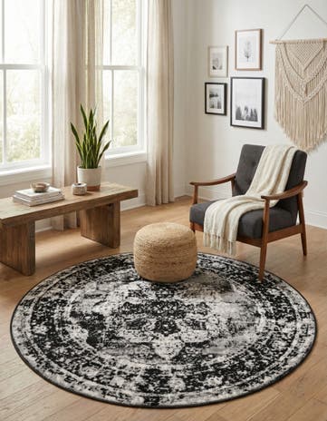 4' 1 x 4' 1 Monte Carlo Round Rug