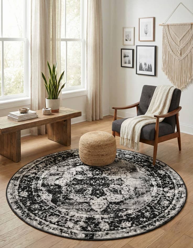Detail image of  4' 1 x 4' 1 Monte Carlo Round Rug