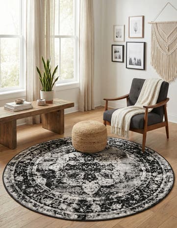 4' 1 x 4' 1 Monte Carlo Round Rug