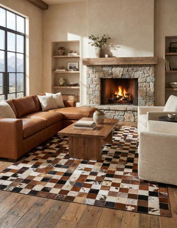 5' x 7' 10 Cowhide Rug