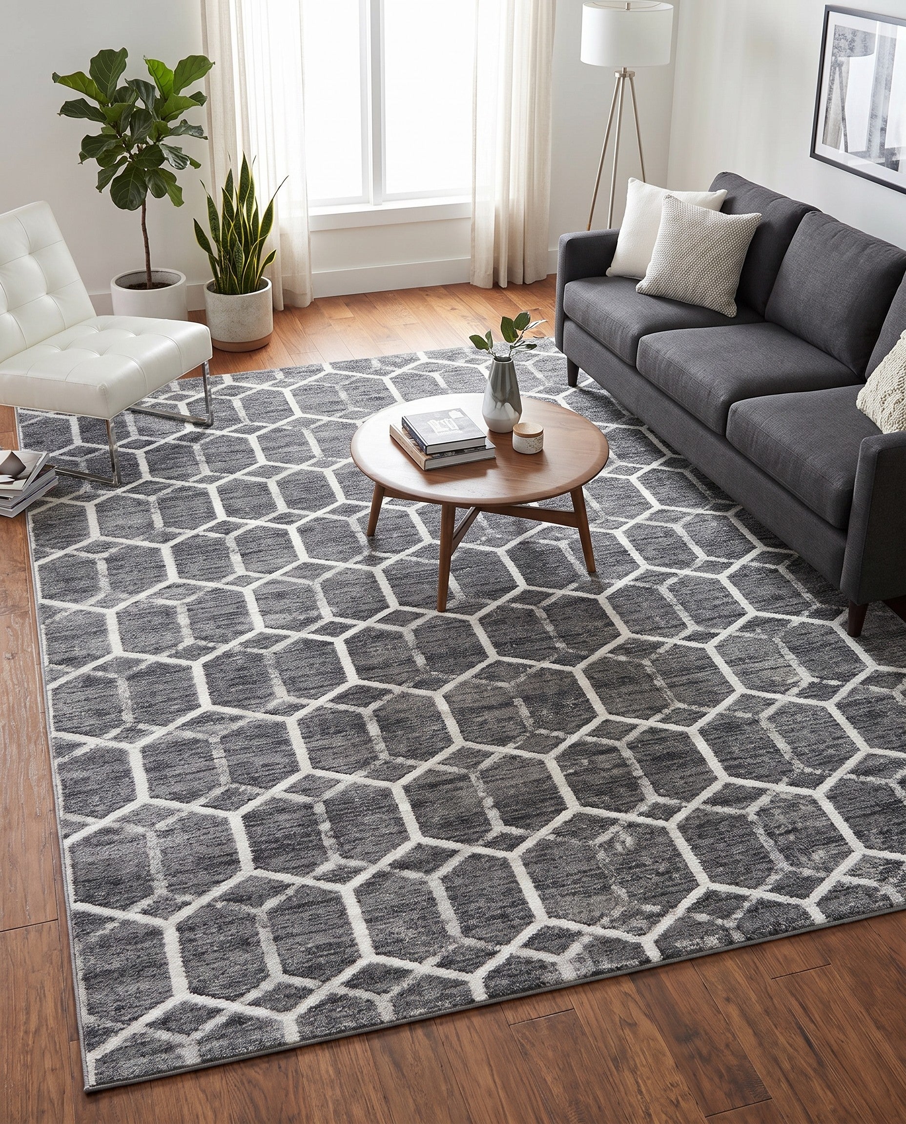 8' x 10' Lattice Trellis Rug