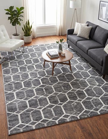 8' x 10' Lattice Trellis Rug