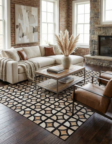 5' x 7' 10 Cowhide Rug