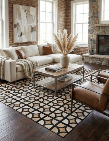 5' x 7' 10 Cowhide Rug