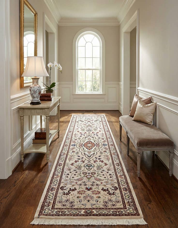 Detail image of  2' 5 x 7' 7 Tabriz Wool Runner Rug