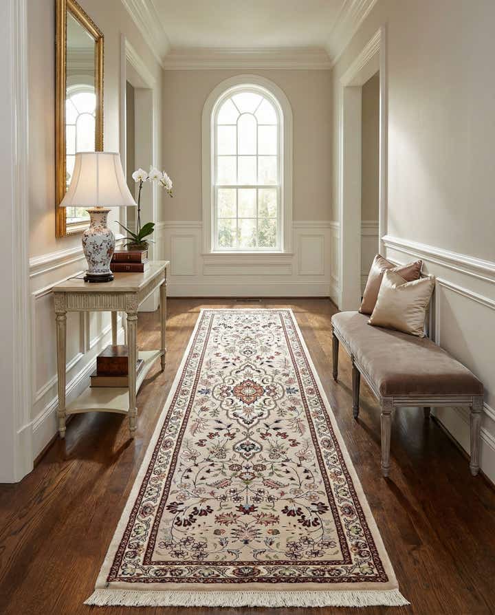 2' 5 x 7' 7 Tabriz Wool Runner Rug