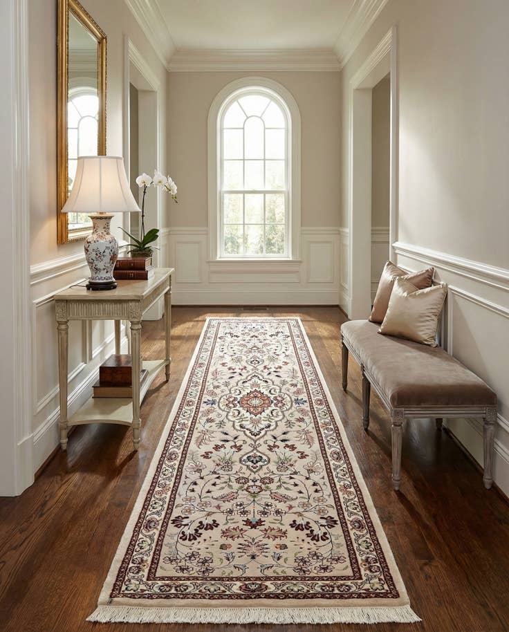 Detail image of 2' 5 x 7' 7 Tabriz Wool Runner Rug