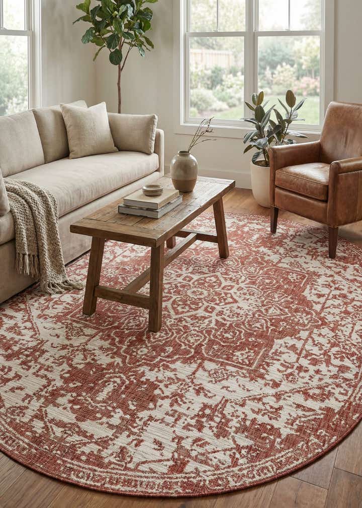 7' 10 x 10' Easy-Clean Jill Zarin Dubai Indoor / Outdoor Oval Rug