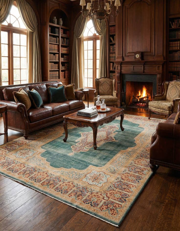 Detail image of 9' 7 x 12' 10 Vintage Royal Rug