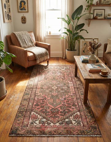 3' x 6' 2 Hand Knotted Ultra Vintage Persian Wool Runner Rug