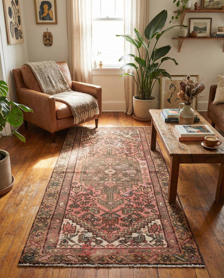 Detail image of 3' x 6' 2 Hand Knotted Ultra Vintage Persian Wool Runner Rug