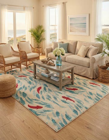 Beige Washable Amalfi Rug