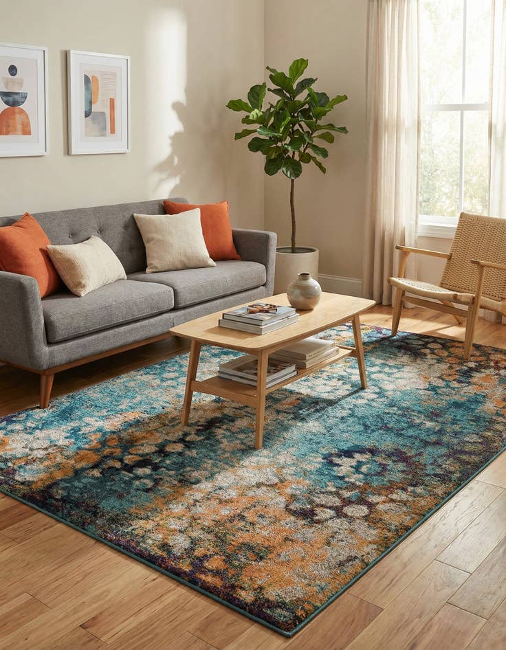 Detail image of 7' x 10'  Washable Arte Rug