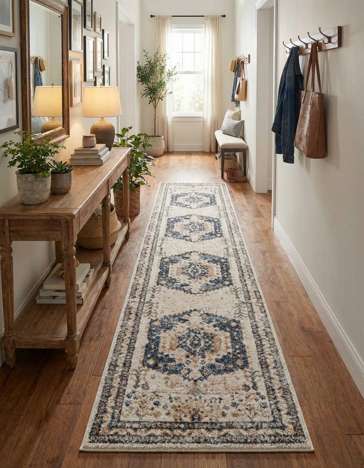 Detail image of 2' 7 x 13' Oxford Runner Rug