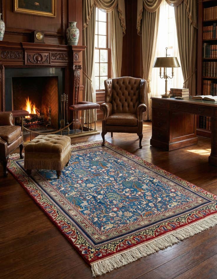 Detail image of 3' 5 x 5' 1 Isfahan Rug