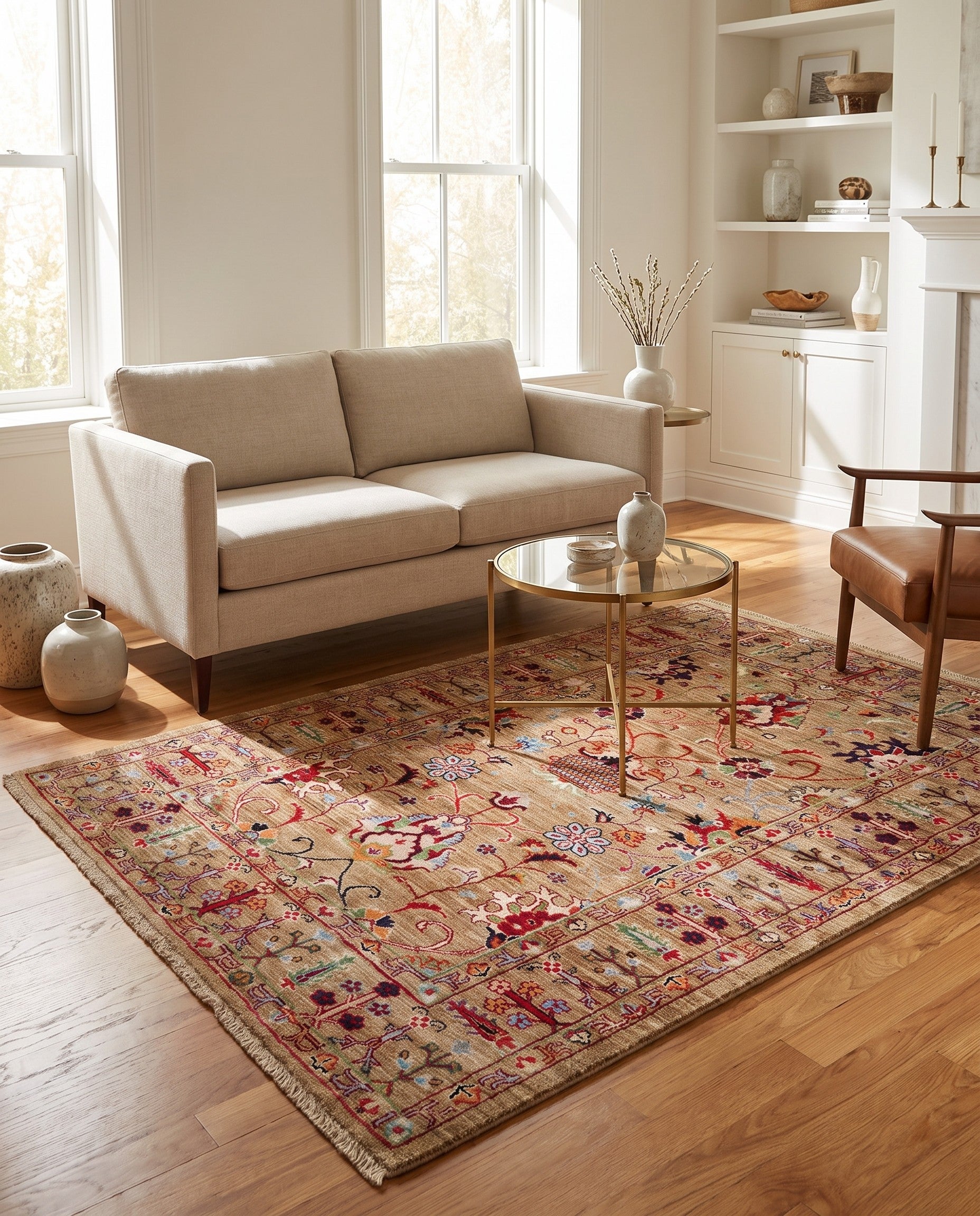 4' x 6' Hand Knotted Ariana Ziegler Rug