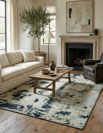 5' 10 x 7' 6 Hand Knotted Ultra Vintage Persian Wool Rug