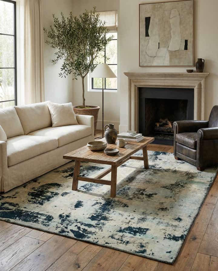 5' 10 x 7' 6 Hand Knotted Ultra Vintage Persian Wool Rug