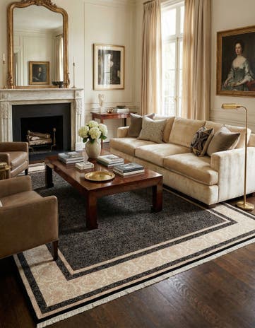 6' 8 x 8' 3 Hand Knotted Mahal Oriental Rug