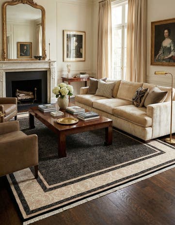 6' 8 x 8' 3 Hand Knotted Mahal Oriental Rug