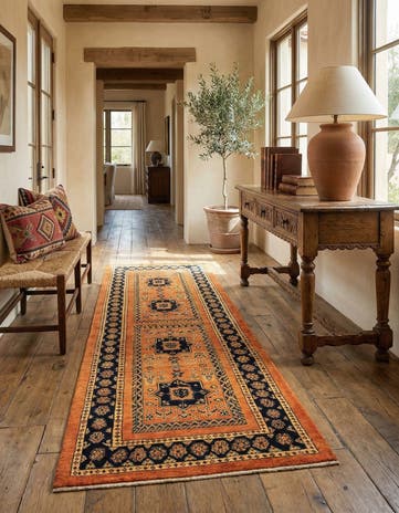 2' 9 x 6' 8 Kashkuli Wool Runner Rug