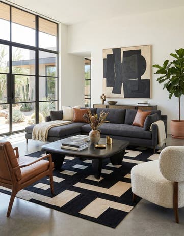 8' 6 x 9' 7 Hand Woven Kilim Modern Wool Rug