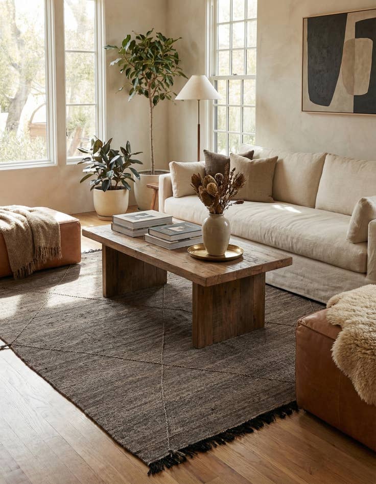 Detail image of 8' 5 x 9' 8  Hand Knotted Moroccan Wool Rug